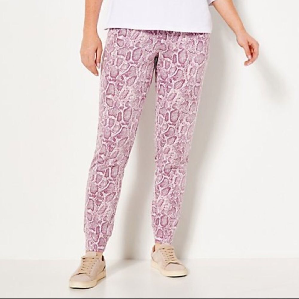Denim & Co. Comfort Zone Soft Blend Knit Pull On Joggers